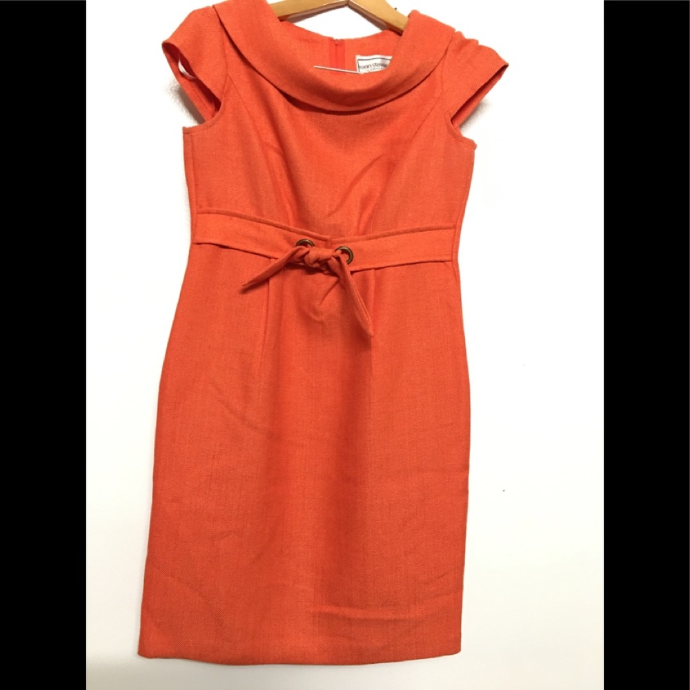 Karin Steven Orange midi dress